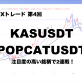 【仮想通貨FX】KASUSDT・POPCATUSDTでトレードしてみた【第4回】